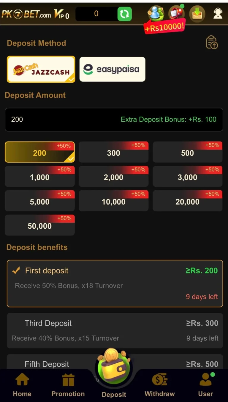 pk7 game bet download